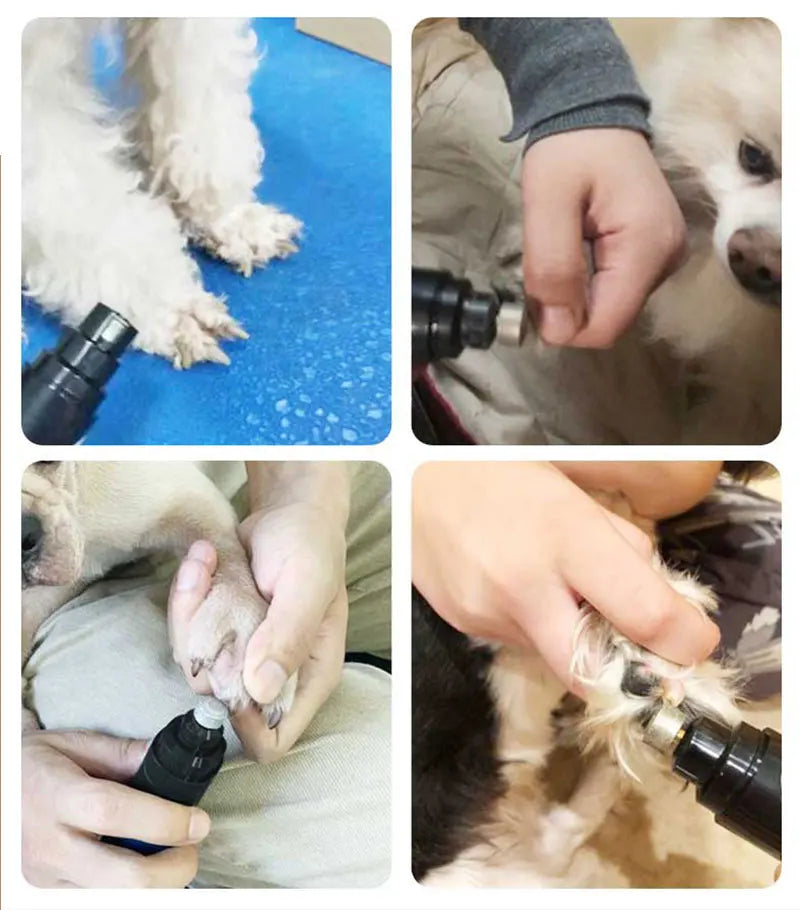 Rechargeable Electric Pet Nail Grinder – Quiet USB Trimmer for Dogs & Cats
