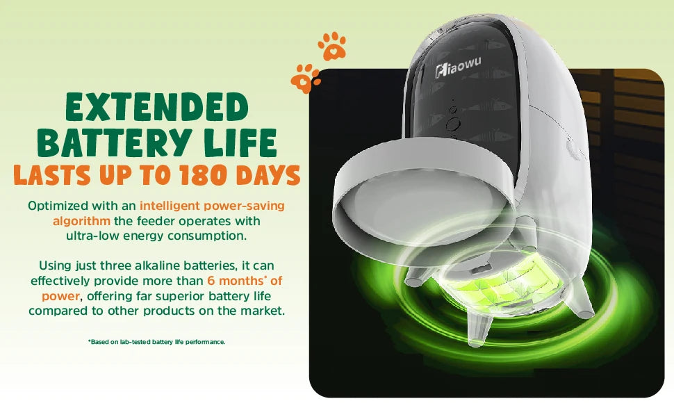Smart Automatic Cat Feeder with WiFi Control, Anti-Clog Design & Airtight Storage – Ensures Fresh Food for Cats & Small Dogs
