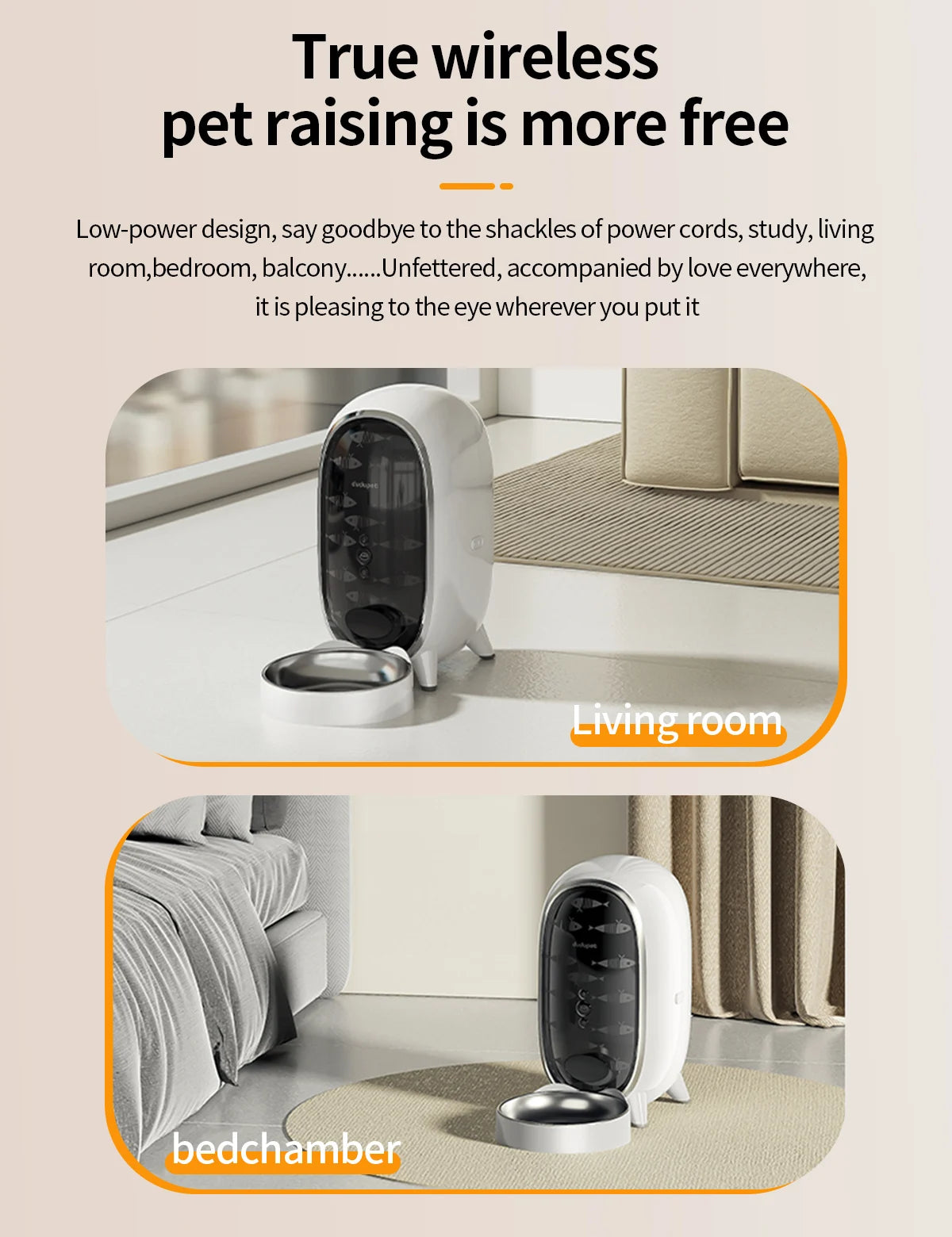 Smart Automatic Cat Feeder with WiFi Control, Anti-Clog Design & Airtight Storage – Ensures Fresh Food for Cats & Small Dogs