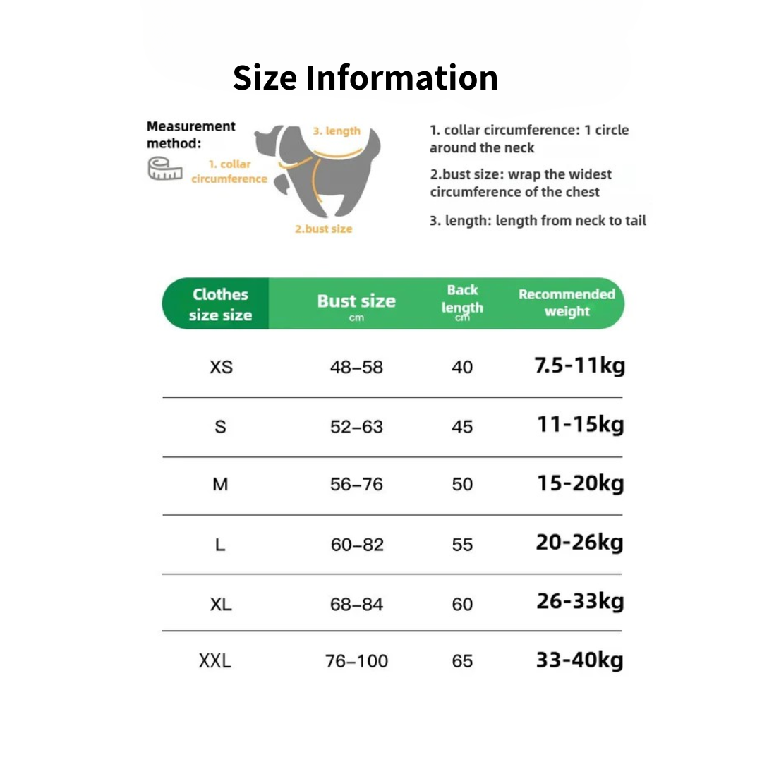 Waterproof Dog Jacket – Outdoor Rain & Windproof Coat for Small, Medium & Large Dogs