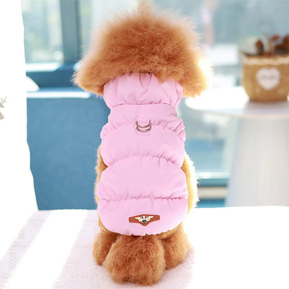 Stylish & Premium Warm Dog Coat – Winter Jacket for Small Dogs, Chihuahuas, French Bulldogs & Poodles, Soft Padded Pet Outfit