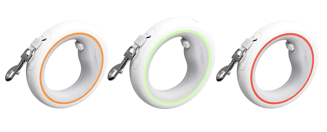 UFO Retractable Dog Leash with One-Hand Brake | Anti-Slip Handle & Strong Metal Buckle for Small & Medium Dogs