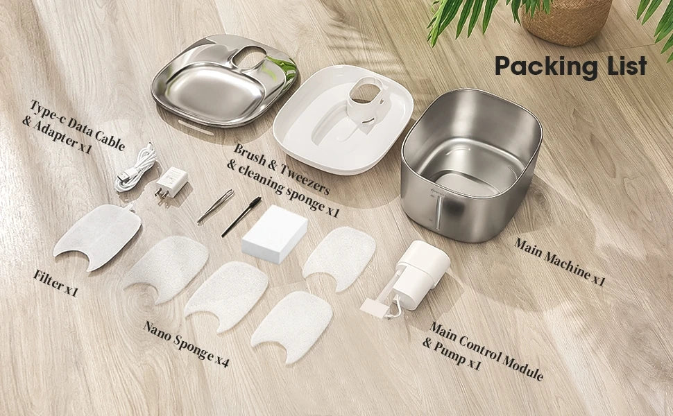 Automatic Cat Water Fountain 4L – Wireless Pet Water Dispenser with Smart Motion Sensor, Quiet Filtration System for Cats & Dogs