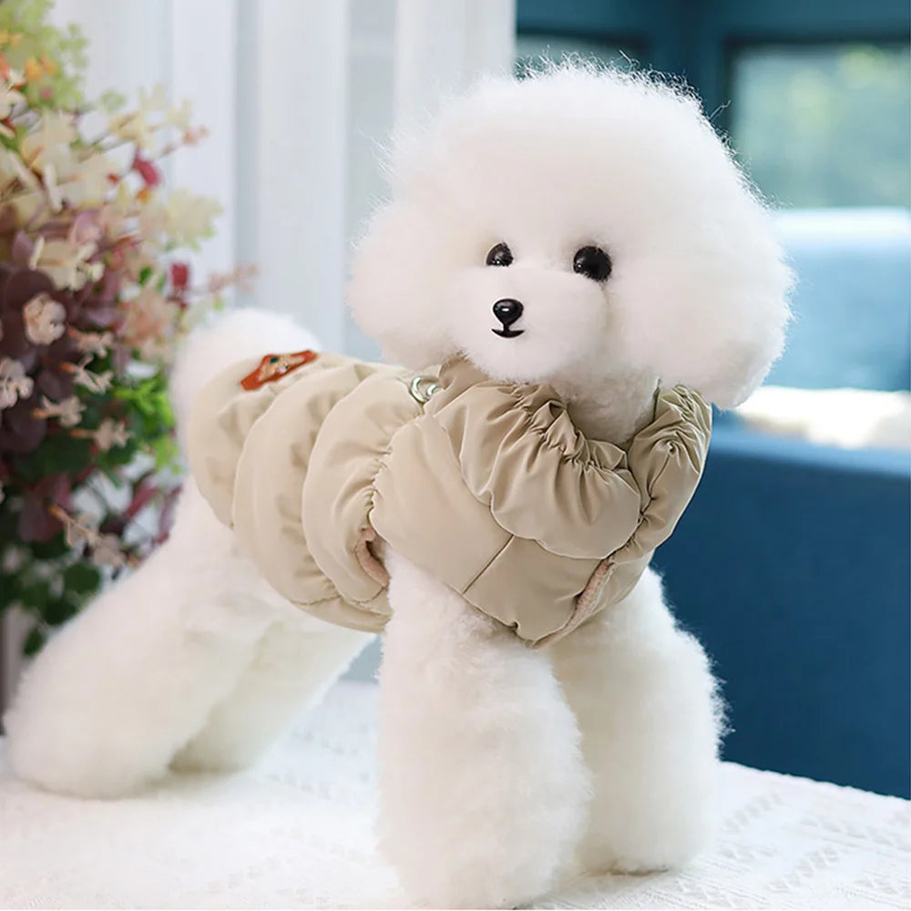 Stylish & Premium Warm Dog Coat – Winter Jacket for Small Dogs, Chihuahuas, French Bulldogs & Poodles, Soft Padded Pet Outfit