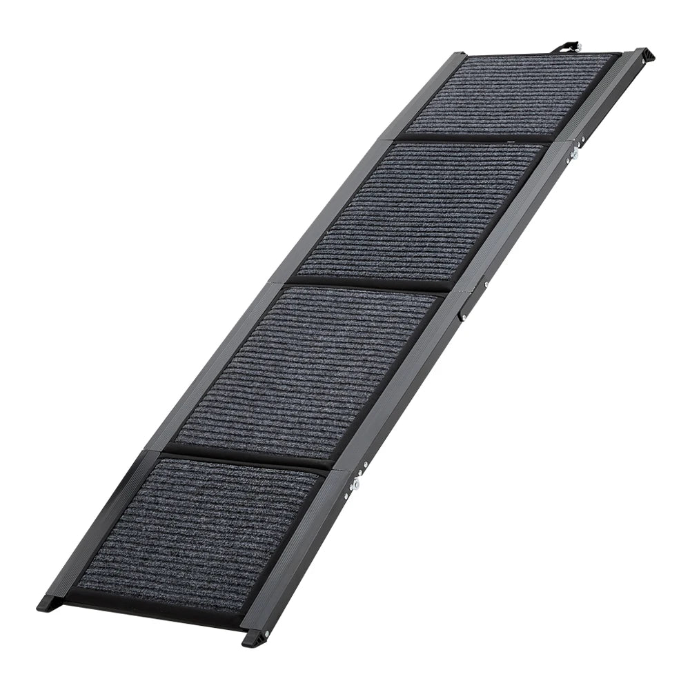 Outdoor Foldable Metal Dog Ramp – Non-Slip Pet Ladder for Cars, SUVs & Utes (160cm x 44cm)