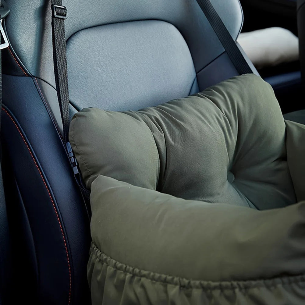 Washable Dog Car Seat with Safety Belt – Pet Booster Seat for Small & Medium Dogs up to 7.5kg