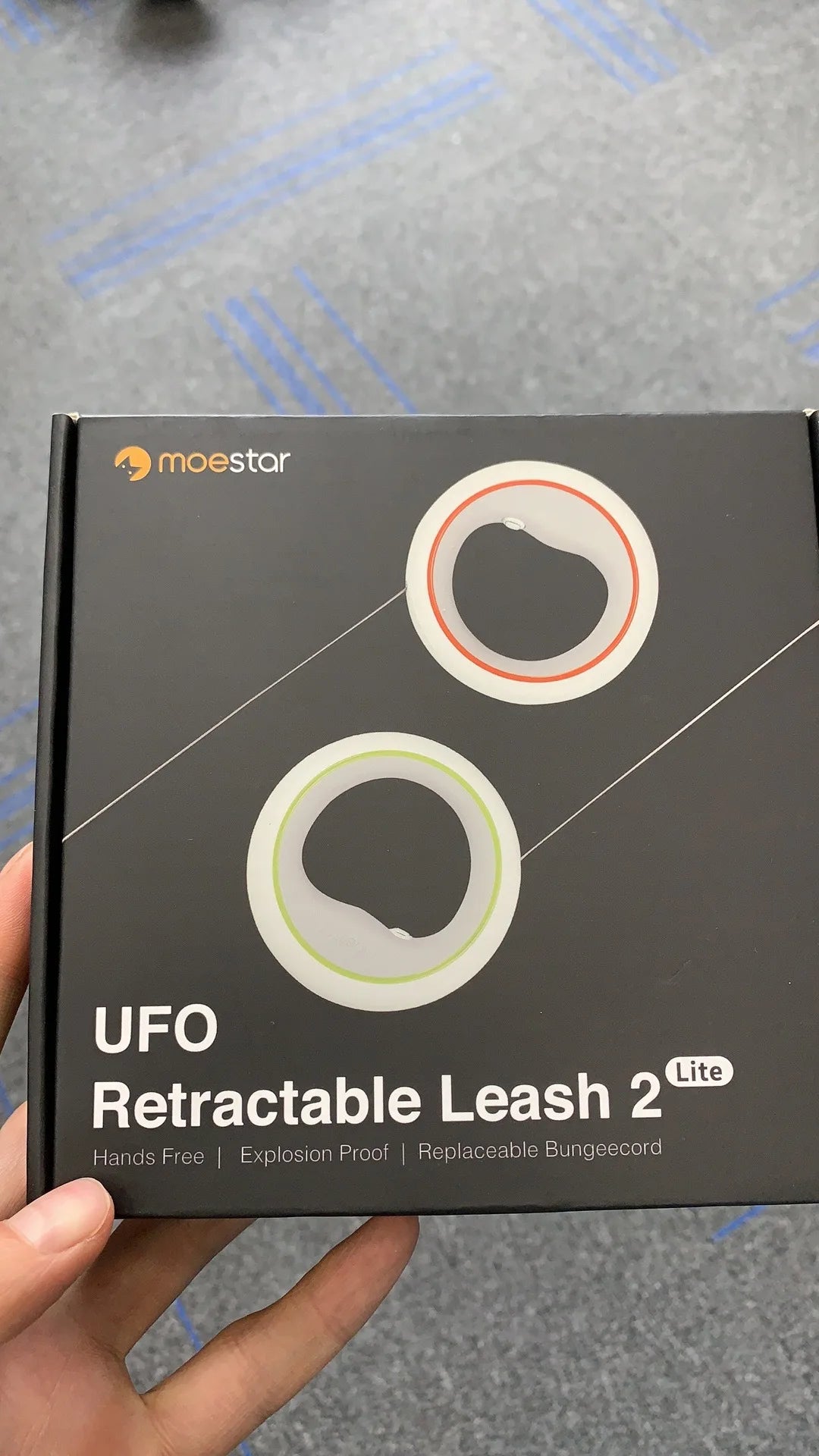 UFO Retractable Dog Leash with One-Hand Brake | Anti-Slip Handle & Strong Metal Buckle for Small & Medium Dogs
