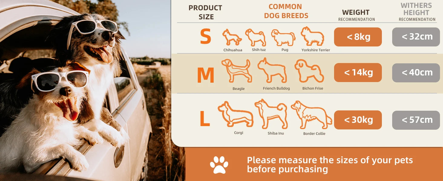 Portable Dog Car Seat Bed – Waterproof Pet Booster Seat with Safety Belt & Travel Cushion