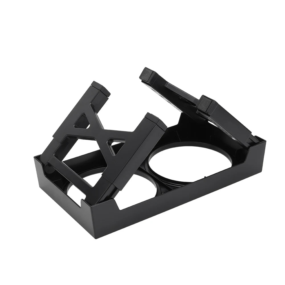 Adjustable Elevated Dog Feeder with 2 Stainless Steel Bowls – Foldable Raised Pet Bowl Stand for Small to Large Dogs