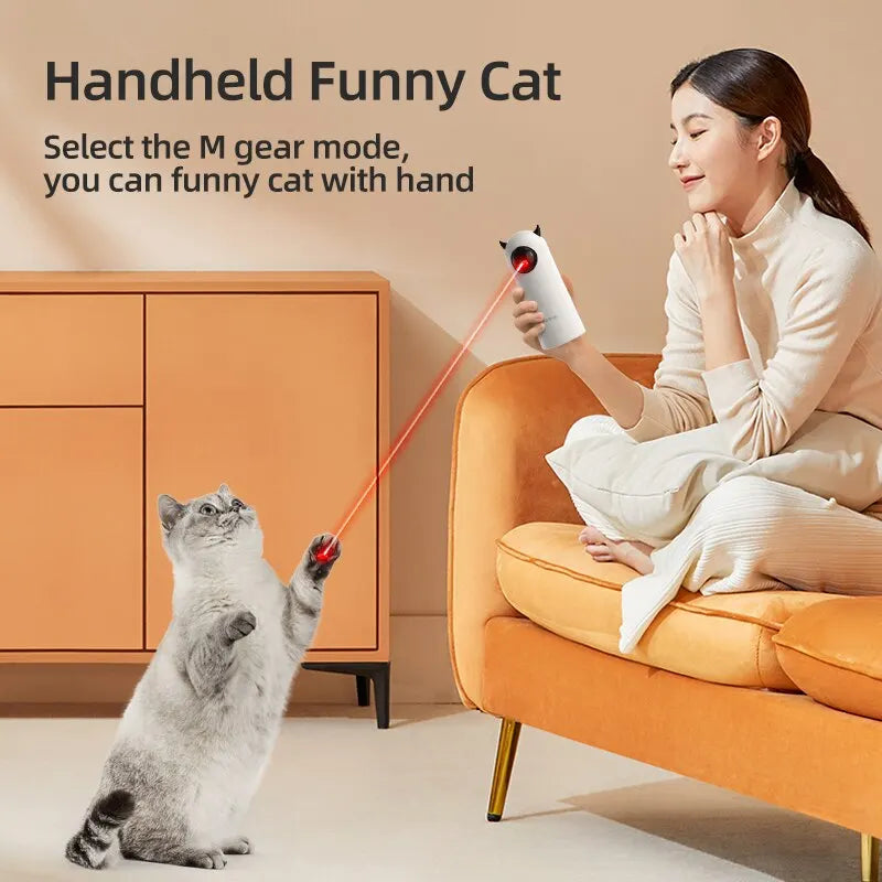 Automatic Smart Laser Cat Toy – Interactive LED Teaser for Indoor Cats & Kittens
