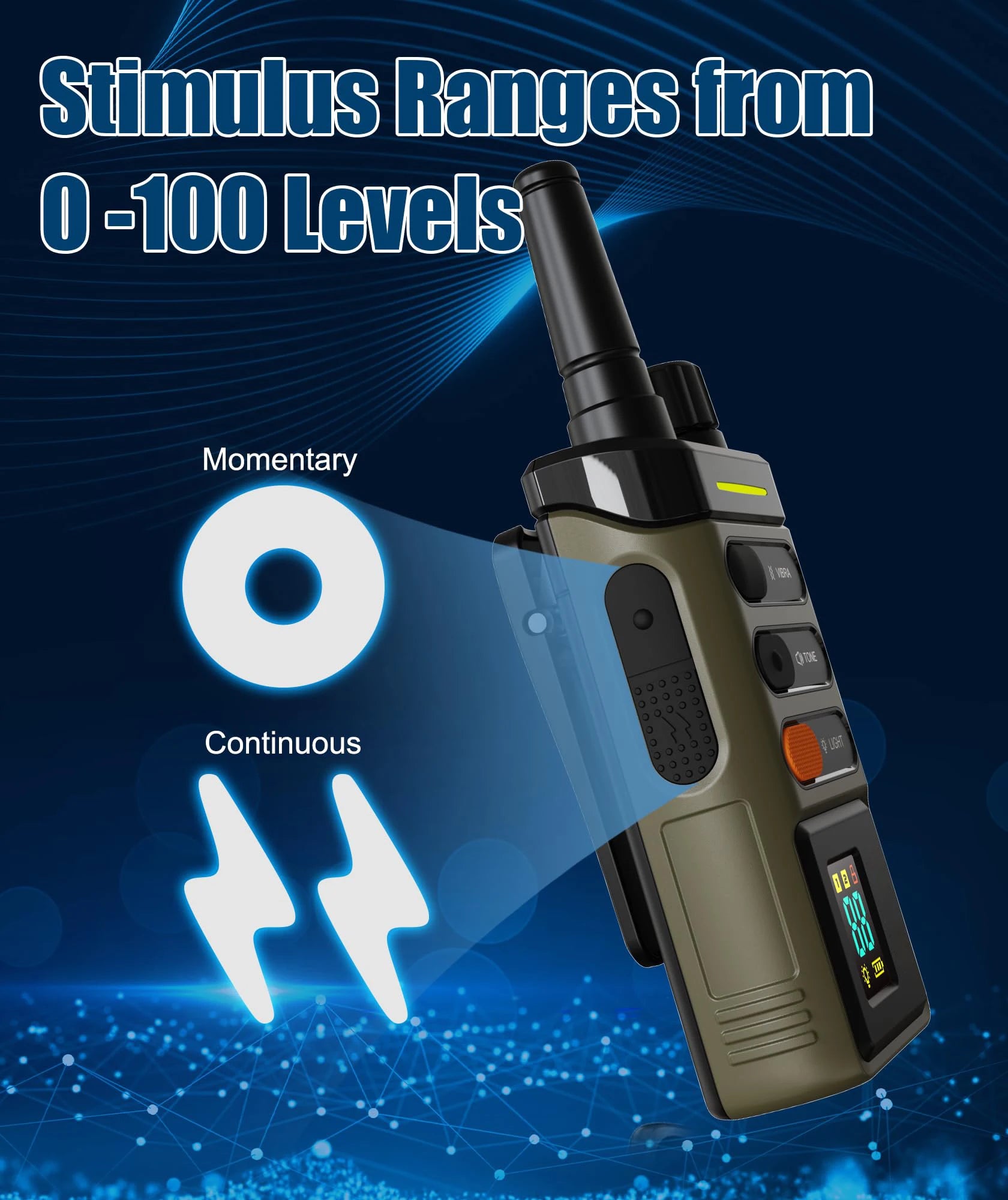 Waterproof Dog Training Collar – 5200FT Remote Electric Collar with 4 Adjustable Training Mode