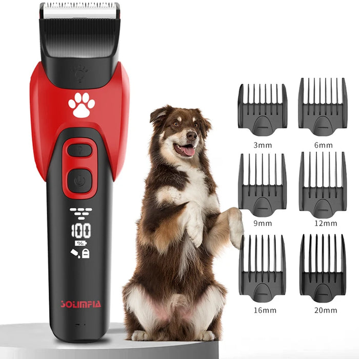 Professional Pet Hair Clipper – Rechargeable, Quiet & Powerful Trimmer for Dogs and Cats