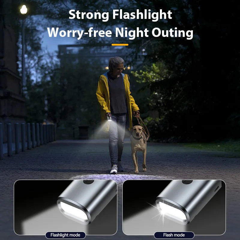 Ultrasonic Dog Repeller – Rechargeable Anti-Barking & Training Device with LED Flashlight