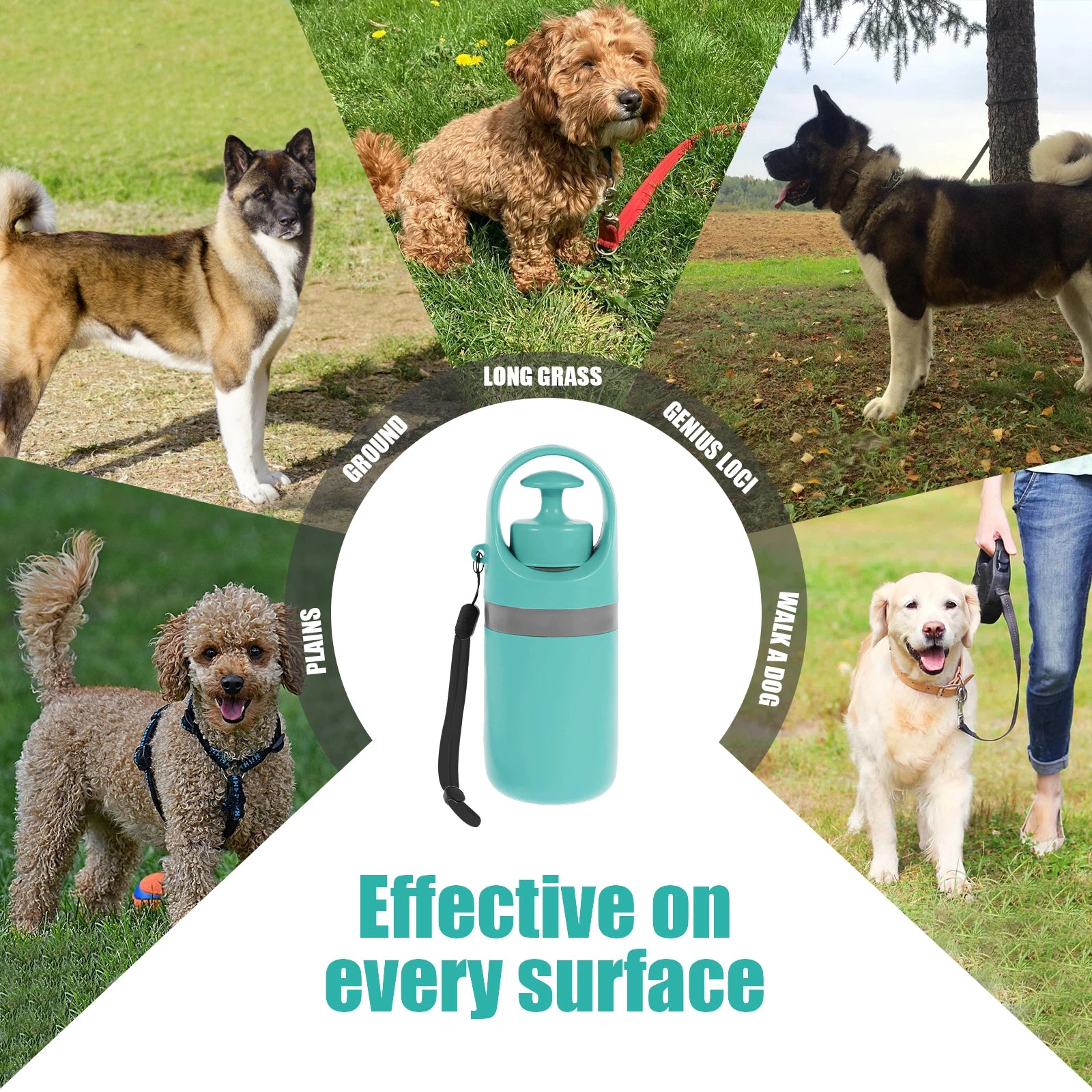 Portable Eco-Friendly 6-Claw Pet Poop Scooper with Waste Bag – Durable Dog & Cat Cleaner for Outdoor Travel & Camping