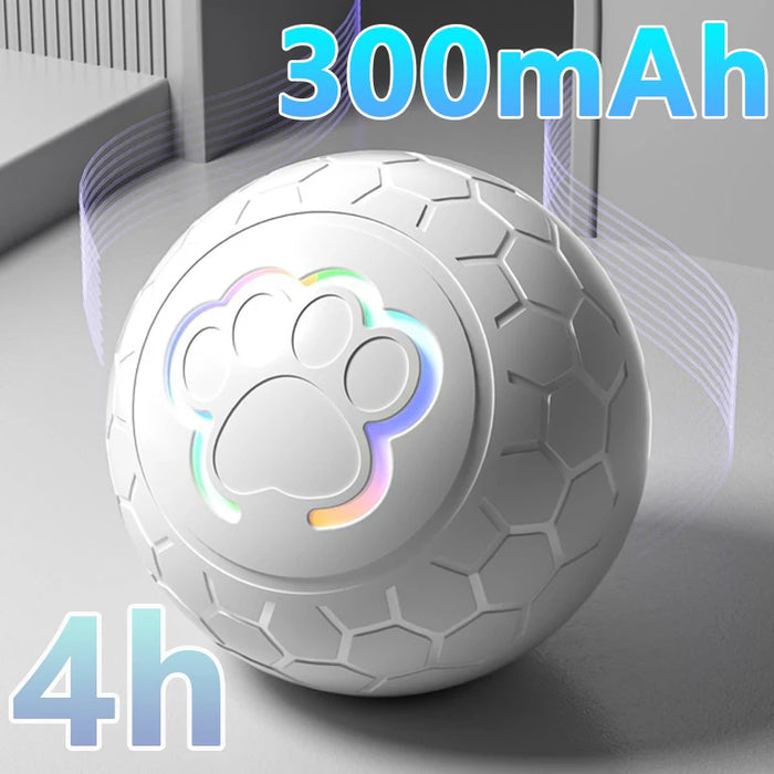 Smart Interactive Dog Toy Ball – USB Rechargeable, Automatic Bouncing & Rolling with RGB Lights for Dogs & Cats