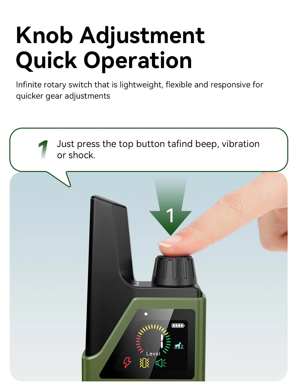 Rechargeable Dog Training Collar – Waterproof Shock, Vibration & Beep Modes with Remote