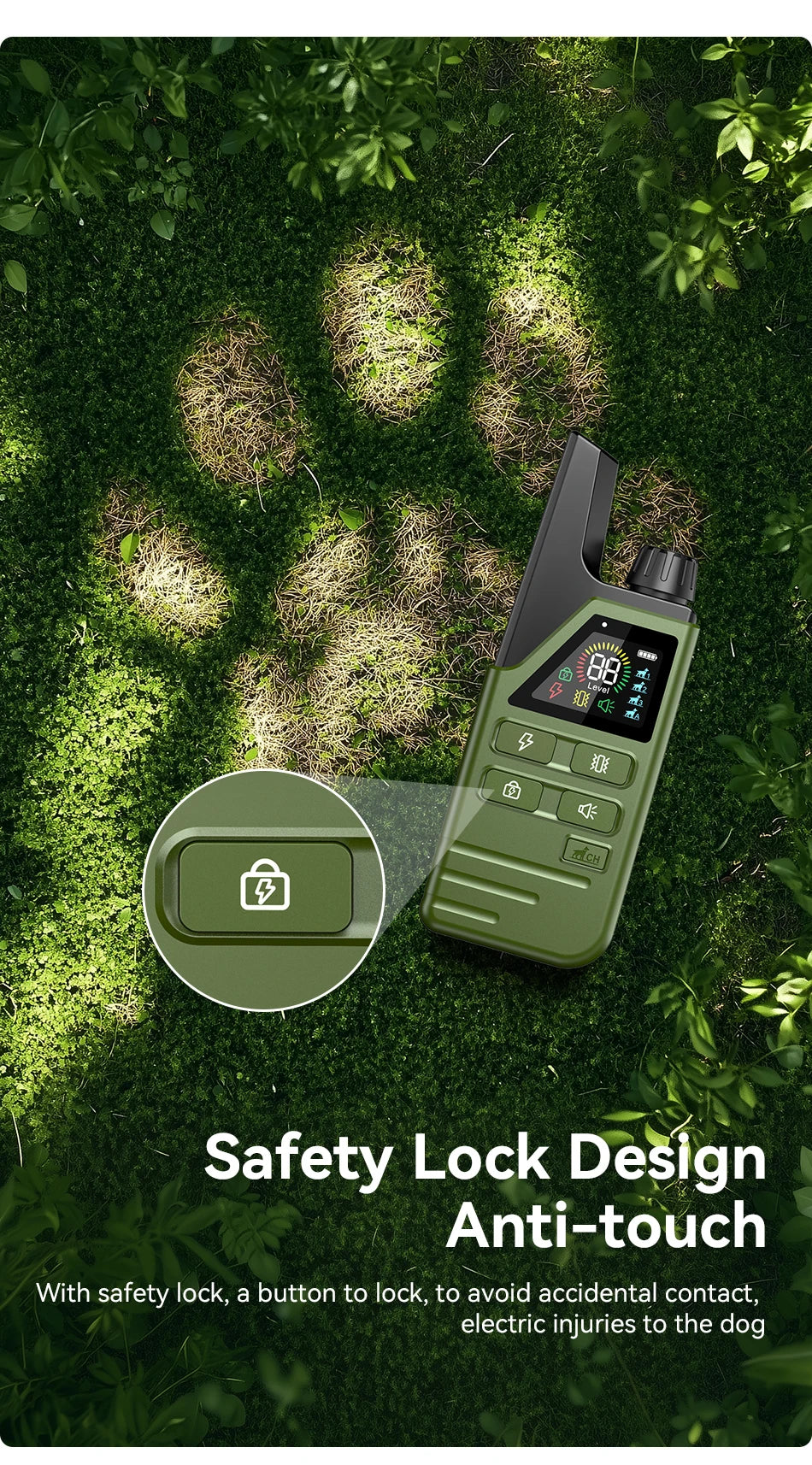 Rechargeable Dog Training Collar – Waterproof Shock, Vibration & Beep Modes with Remote