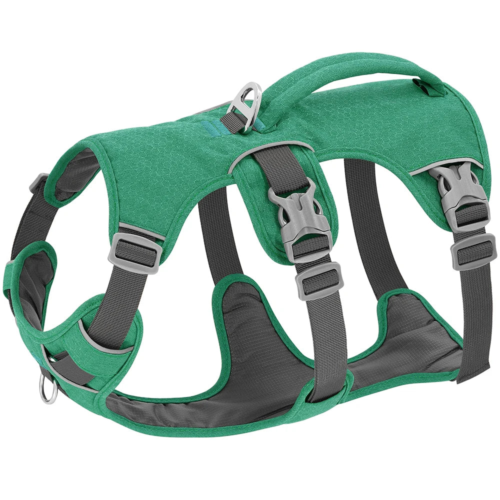 Reflective No-Pull Dog Harness with Handle – Adjustable Nylon Pet Vest for Small, Medium & Large Dogs – Durable Walking Harness for Bulldogs & More
