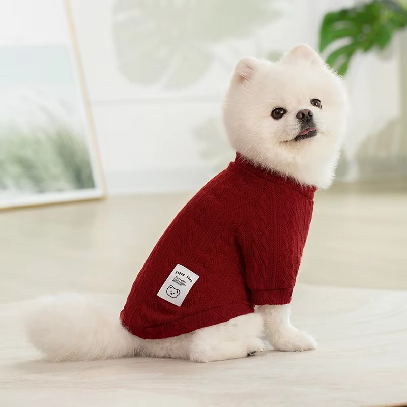 Warm Puppy Sweater - Winter Knitted Dog Clothes for Small Dogs & Cats