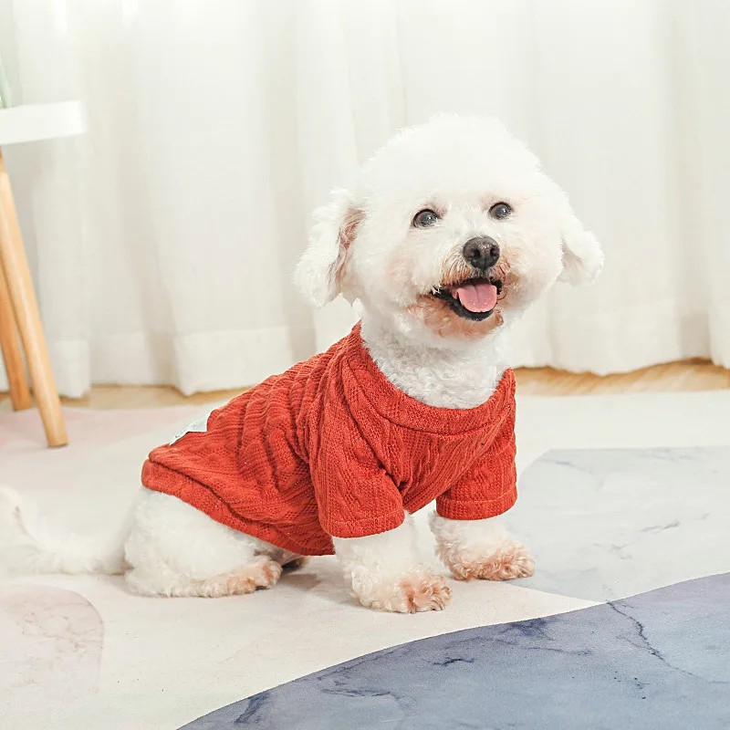 Warm Puppy Sweater - Winter Knitted Dog Clothes for Small Dogs & Cats