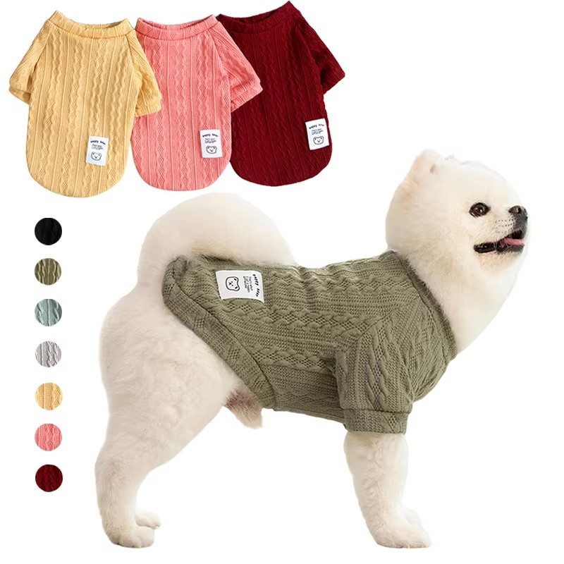 Warm Puppy Sweater - Winter Knitted Dog Clothes for Small Dogs & Cats