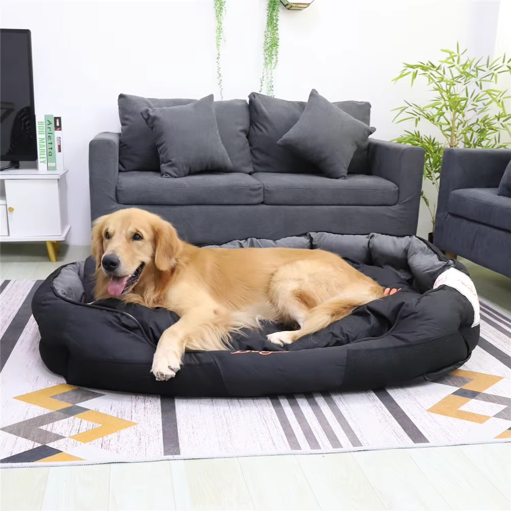 Waterproof Calming Dog Bed for All Seasons - Pet Sofa & Kennel Cushion with Removable Oxford Cover, Sizes L to XXL