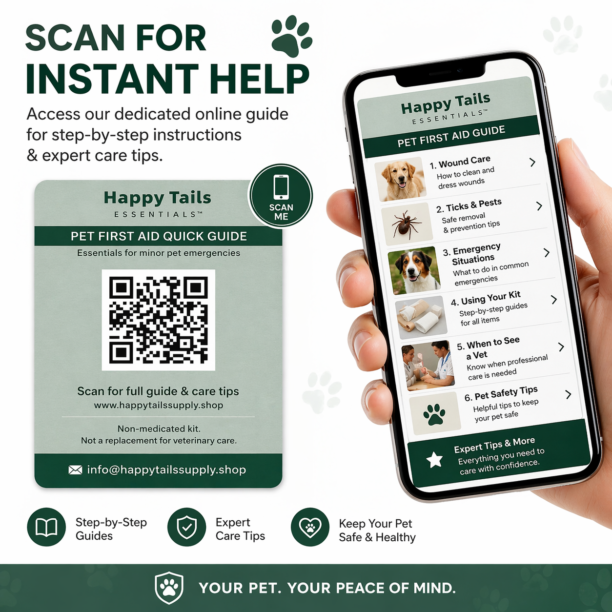 Happy Tails Essentials Pet First Aid Kit