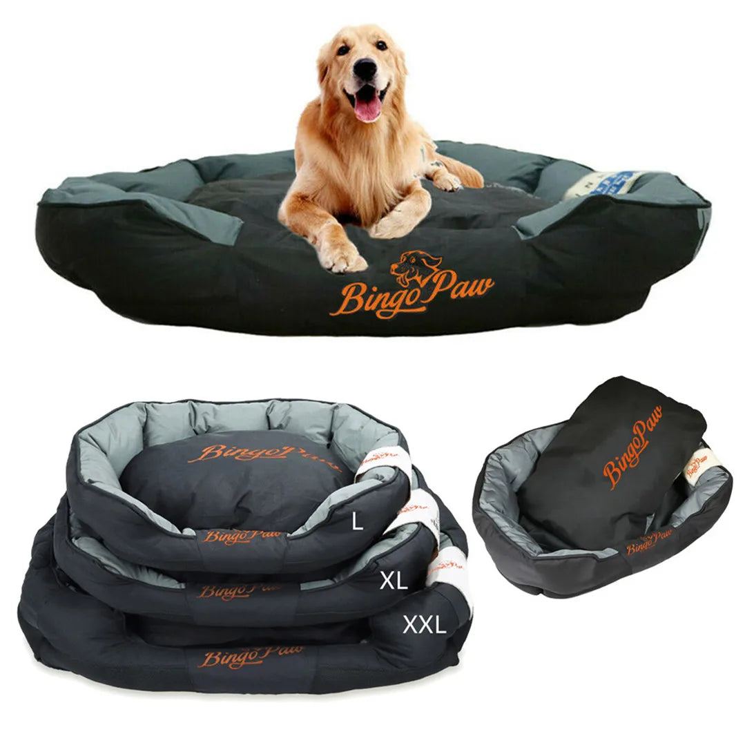 Waterproof Calming Dog Bed for All Seasons - Pet Sofa & Kennel Cushion with Removable Oxford Cover, Sizes L to XXL