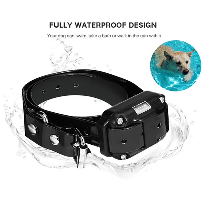 Waterproof Remote-Controlled Electric Dog Training Collar for All Dogs