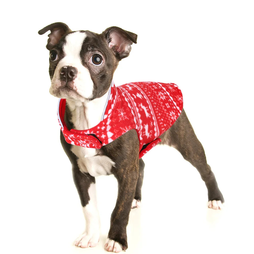 Reversible Christmas Dog Vest - Cosy Winter Warmth for Your Pet!