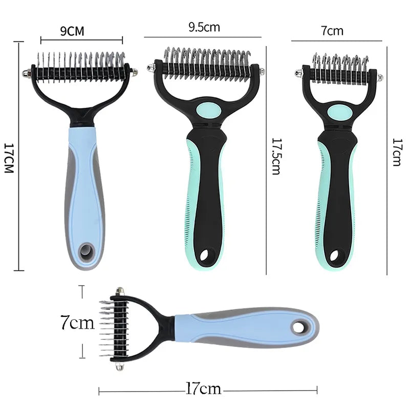 Pet Deshedding Brush: Grooming Tool for Dogs and Cats