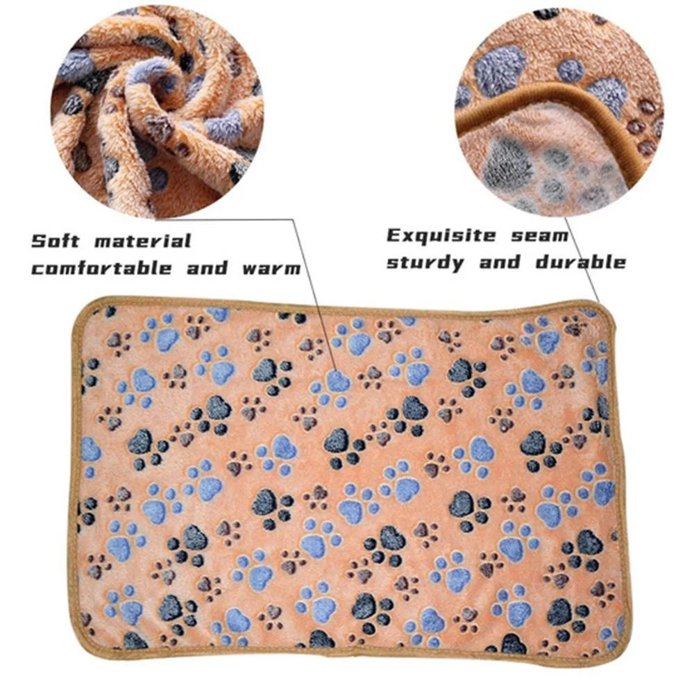 Soft Fluffy Pet Blanket with Cute Cartoon Design – Warm and Cosy for Dogs & Cats