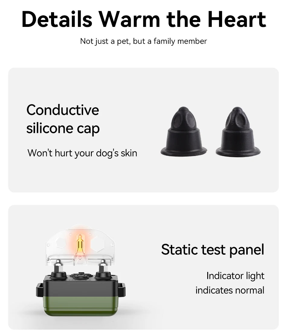 Rechargeable Dog Training Collar – Waterproof Shock, Vibration & Beep Modes with Remote