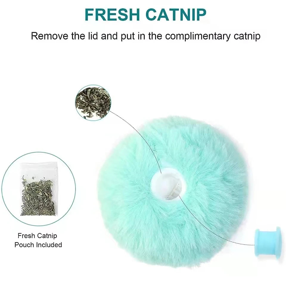 Interactive Electric Catnip Training Ball: Smart Toy for Cats