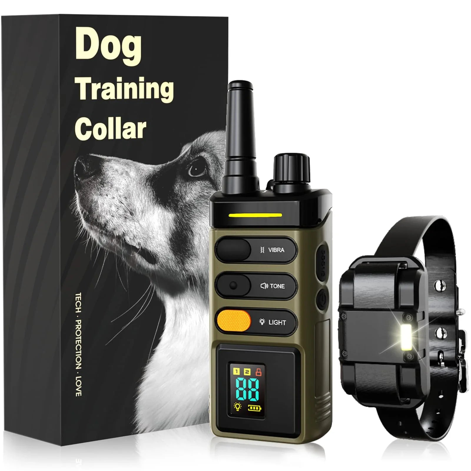 Waterproof Dog Training Collar – 5200FT Remote Electric Collar with 4 Adjustable Training Mode