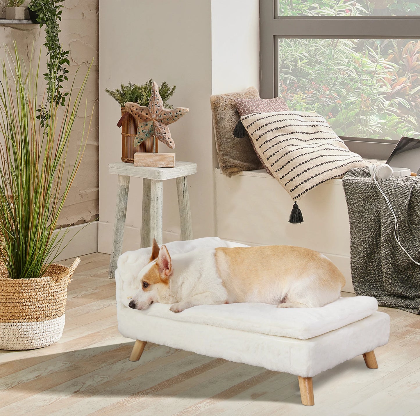 Nordic Elevated Pet Sofa Bed for Small Dogs & Kittens and Cats – Cosy, Stylish, and Practical