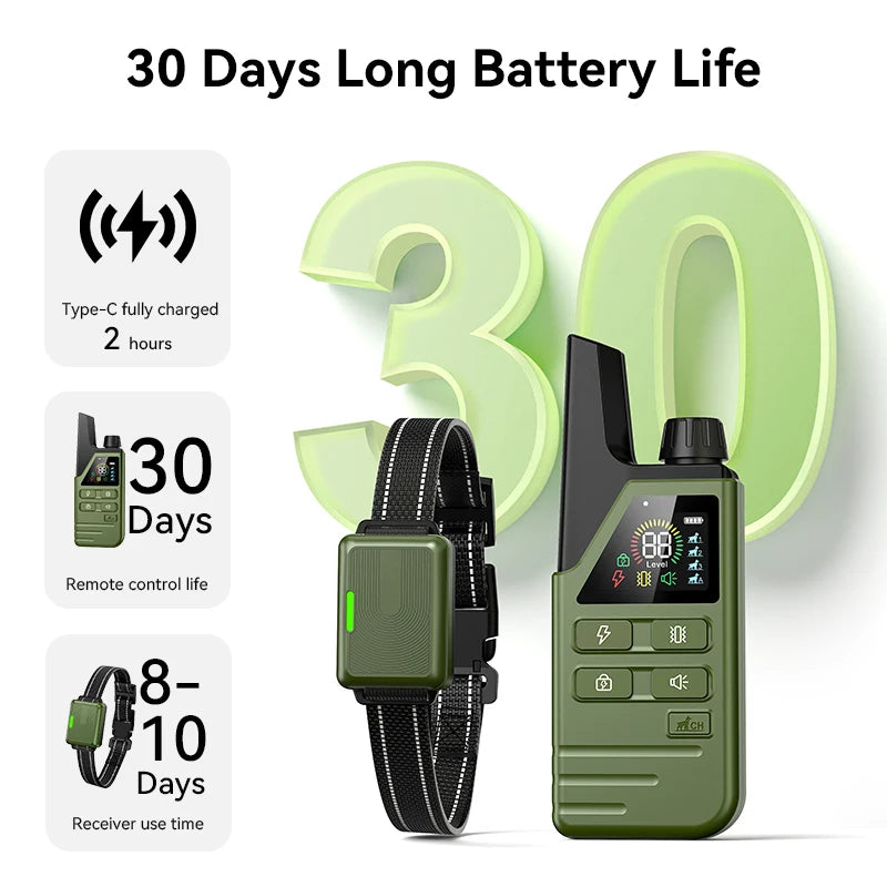 Rechargeable Dog Training Collar – Waterproof Shock, Vibration & Beep Modes with Remote