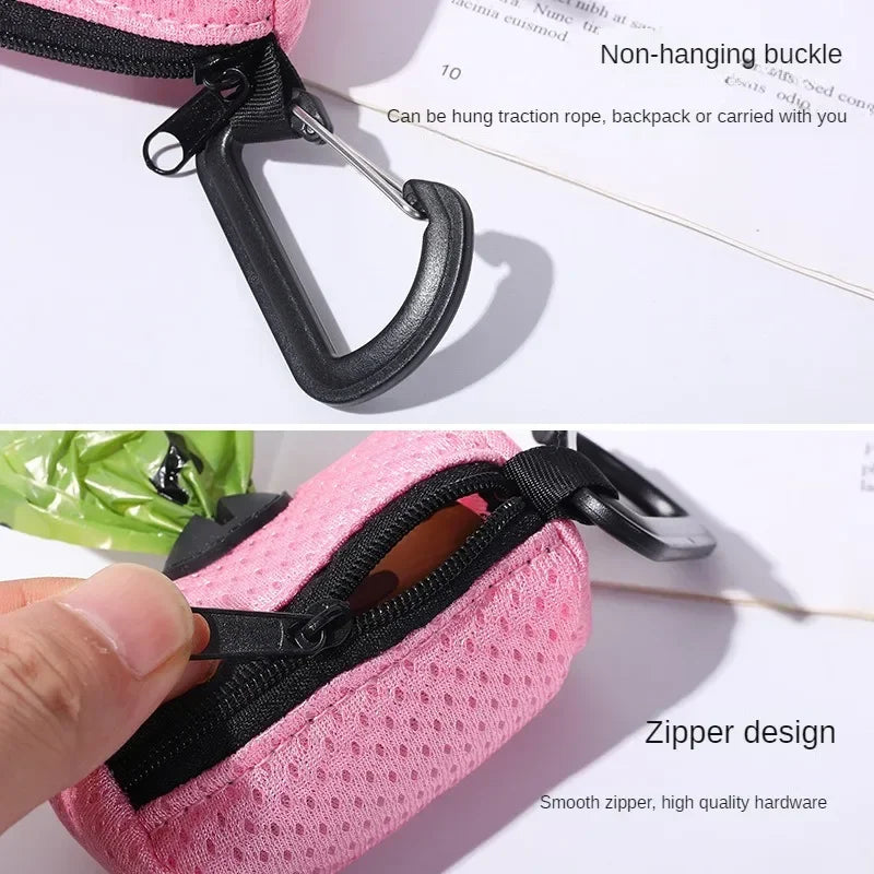 Dog Poop Bag Dispenser - Convenient Hanging Holder for Walks