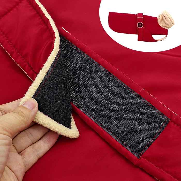 Cosy Waterproof Dog Coat - Warm & Adjustable Jacket for Autumn & Winter, Medium & Large Breeds