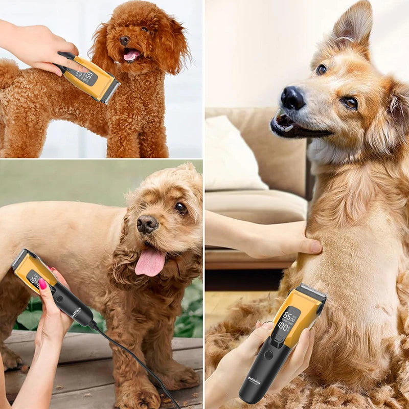 Professional Pet Hair Clipper – Rechargeable, Quiet & Powerful Dog and