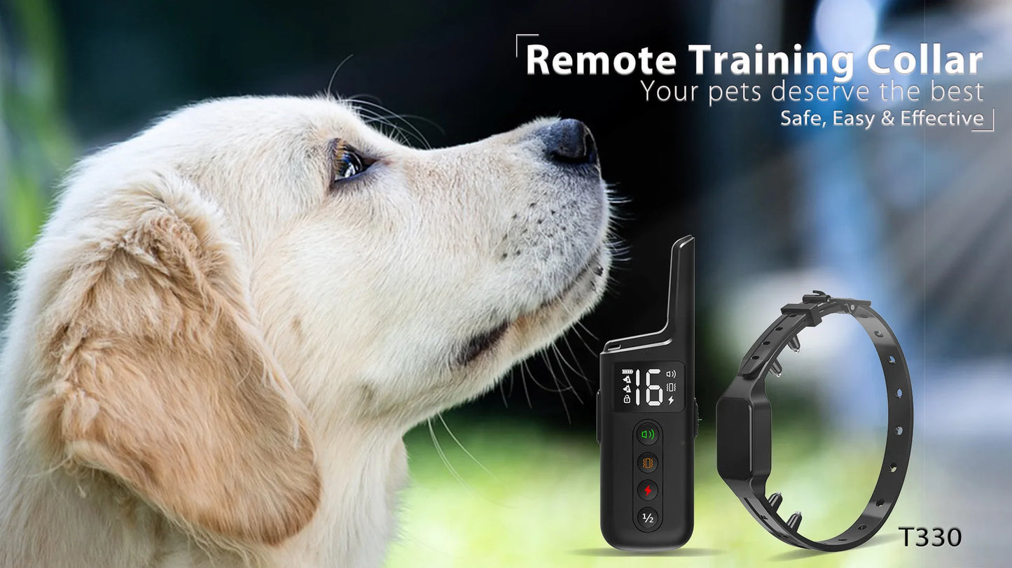 Ultimate Dog Training Collar – 1000ft Range, Beep/Vibration/Shock Modes, Anti-Bark Solution