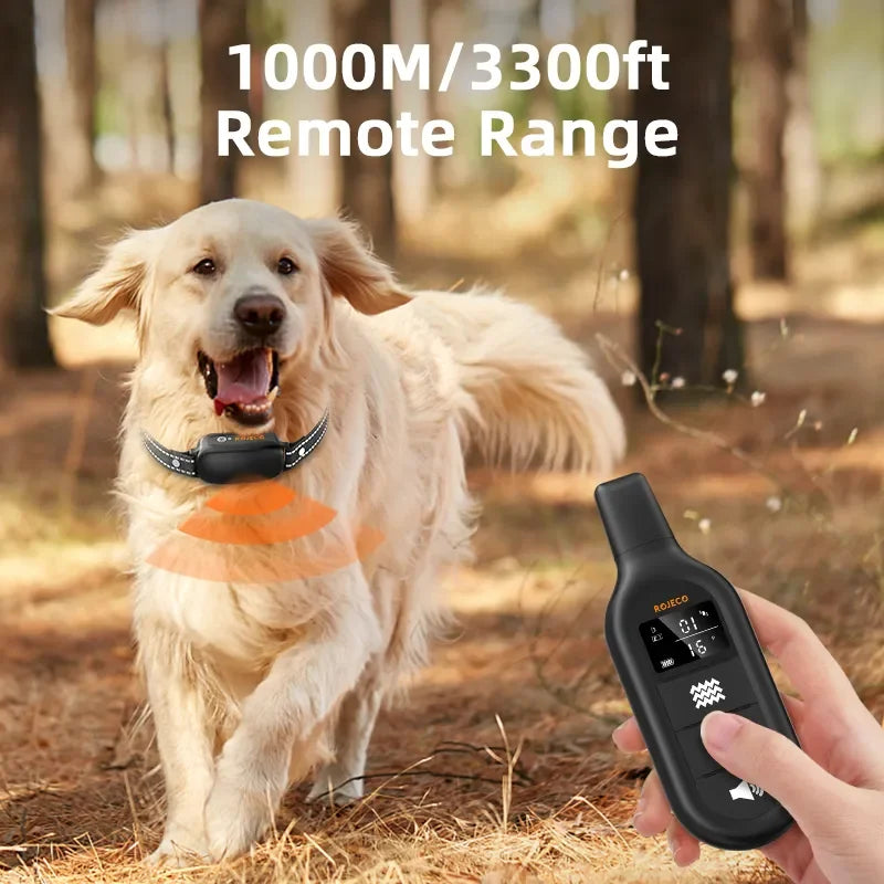 Remote Control Dog Training Collar: Rechargeable & Waterproof