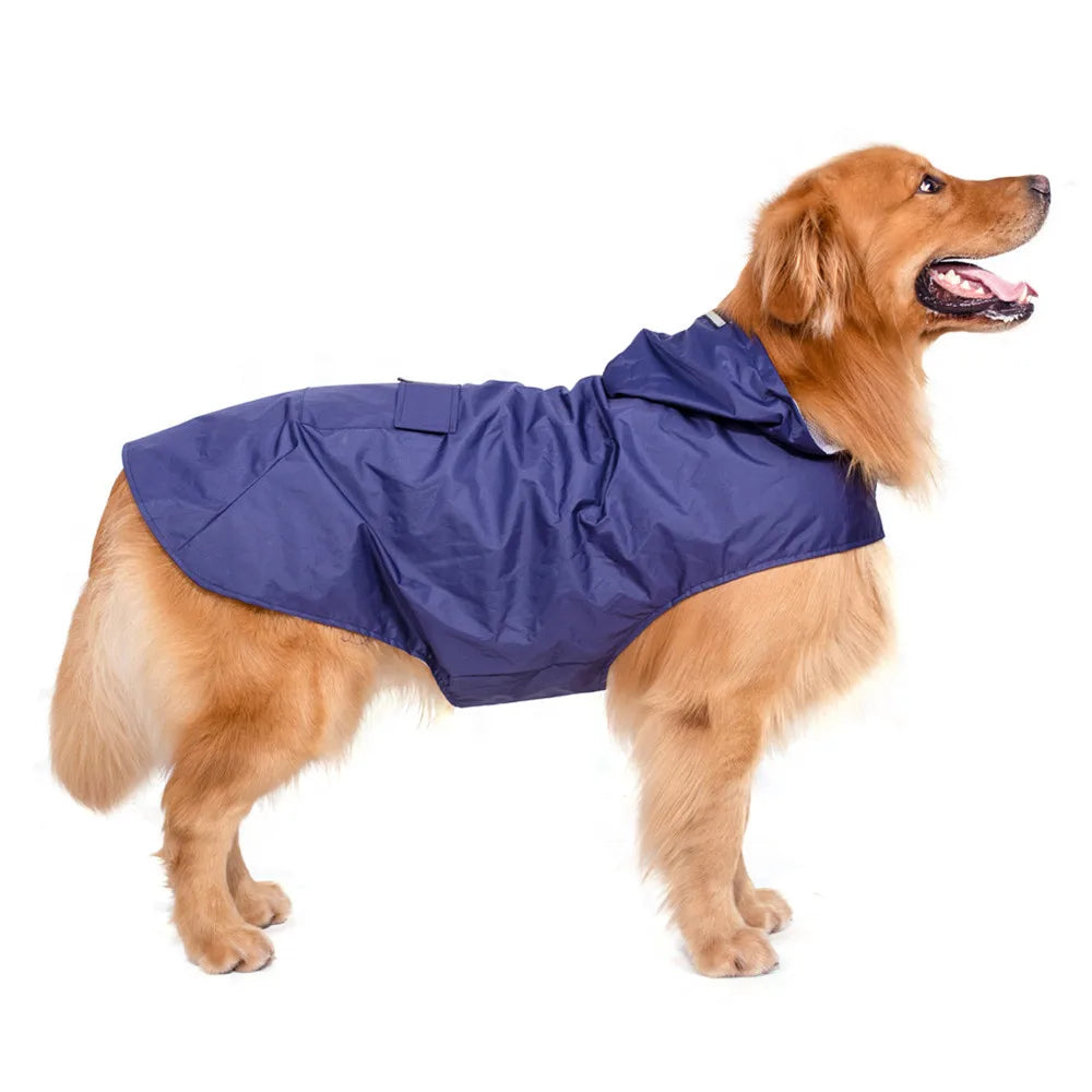 Dog Raincoat: Waterproof, Reflective & Hooded