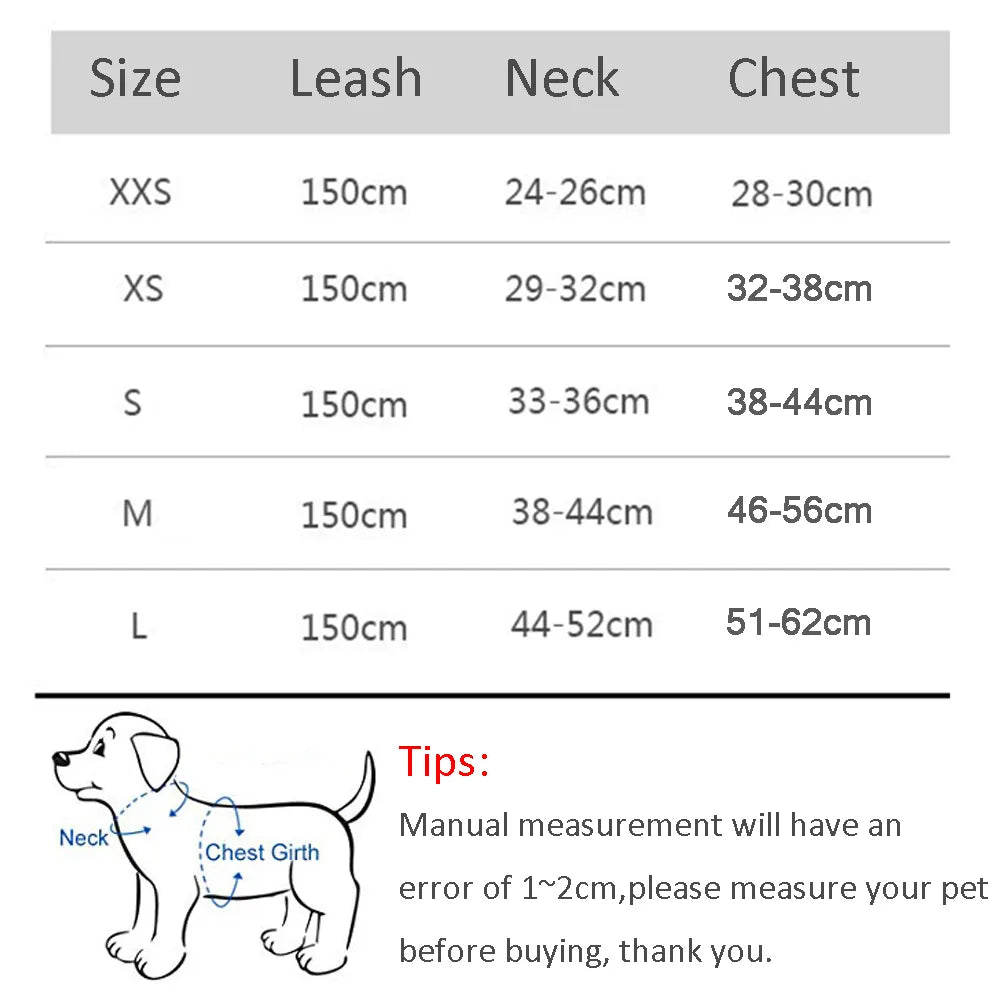 Adjustable Harness and Leash Set for Small Dogs