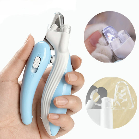 Professional LED Pet Nail Clippers - Grooming Scissors for Dogs, Cats & Small Animals