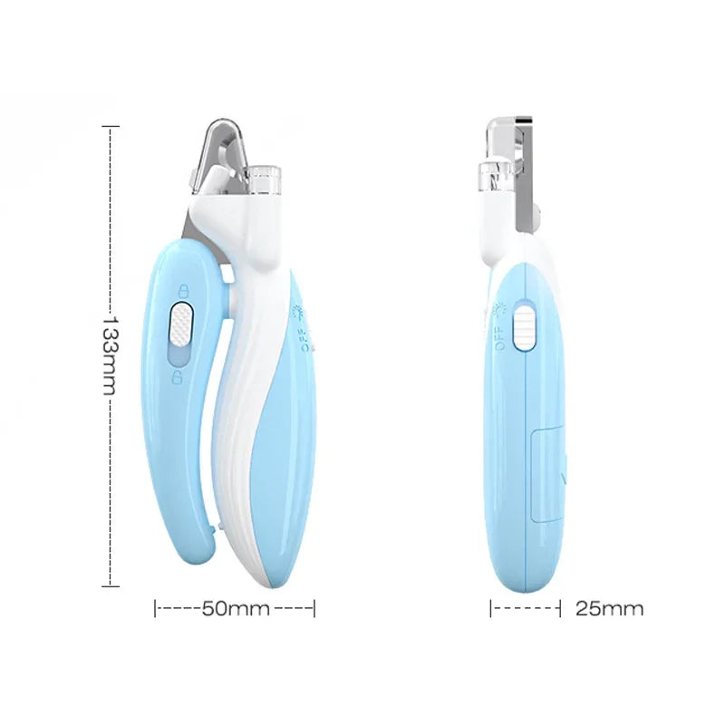 Professional LED Pet Nail Clippers - Grooming Scissors for Dogs, Cats & Small Animals