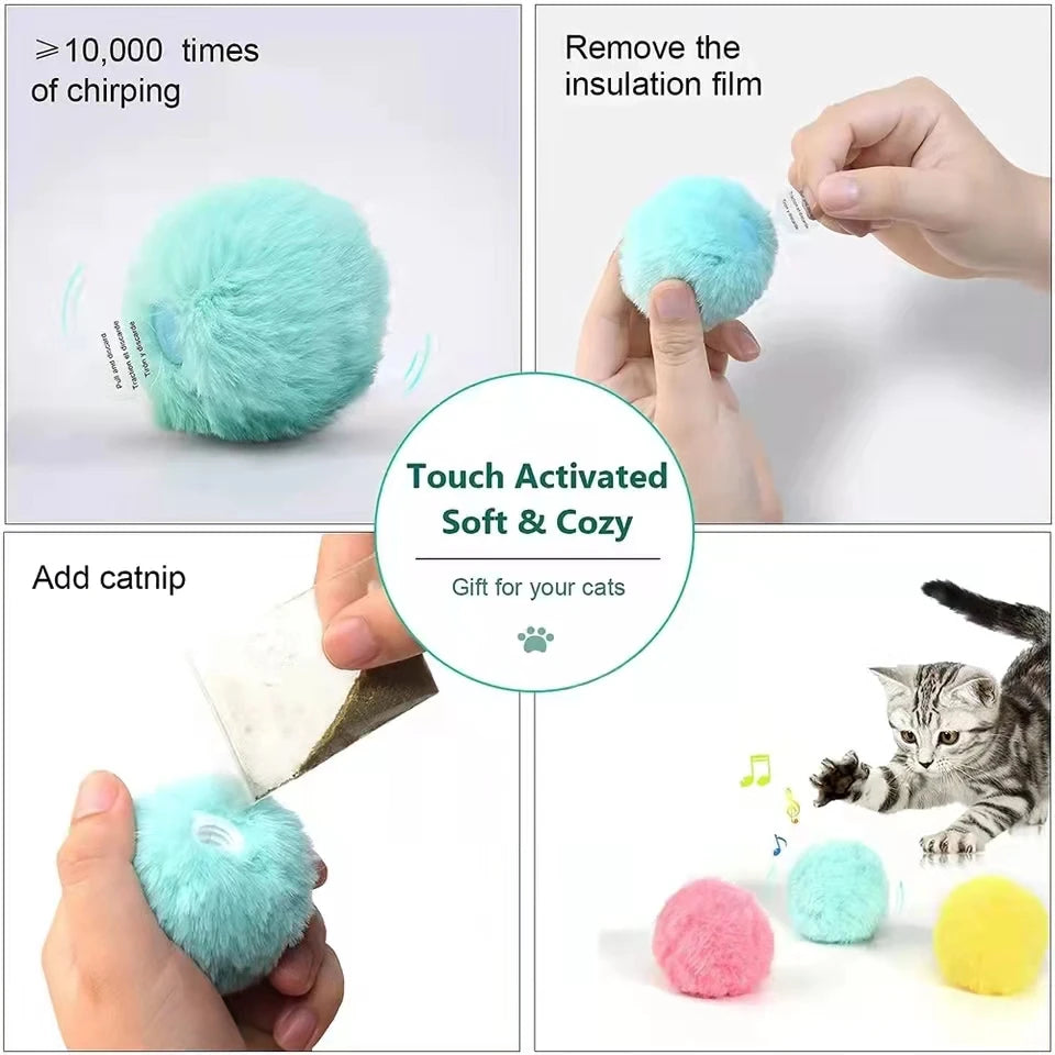 Interactive Electric Catnip Training Ball: Smart Toy for Cats