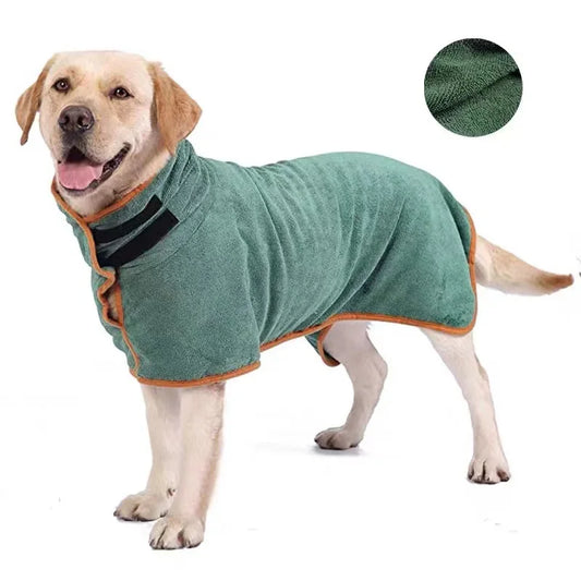 Quick-Dry Absorbent Dog Bathrobe & Towel