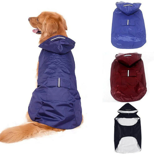 Dog Raincoat: Waterproof, Reflective & Hooded