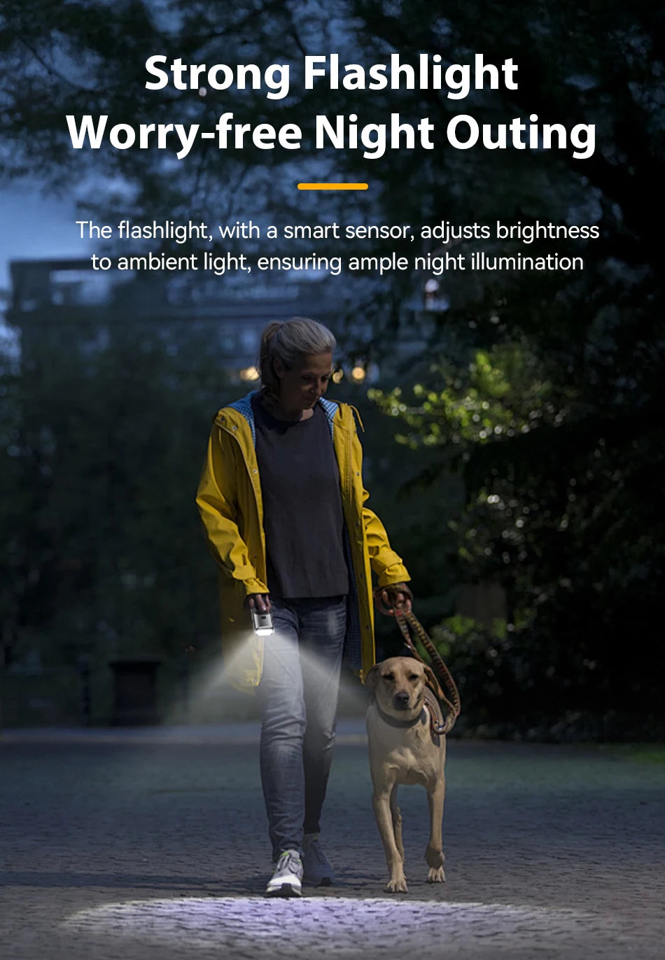 Ultrasonic Dog Repeller – Rechargeable Anti-Barking & Training Device with LED Flashlight